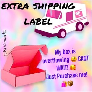 EXTRA SHIPPING LABEL OVER 5 + LBS 📦